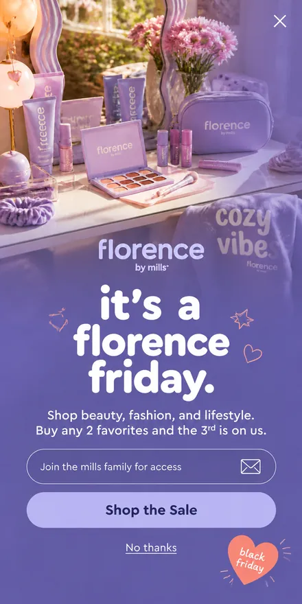 Black Friday popup telefonon