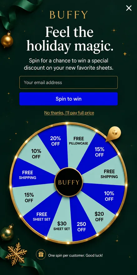 Karácsonyi popup telefonon